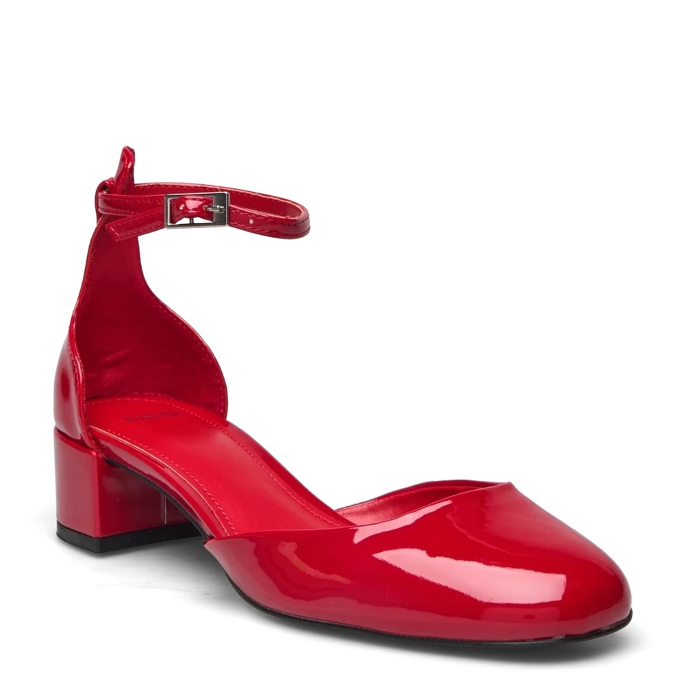 Mango Red Patent Block Heels - Picture 2 of 4